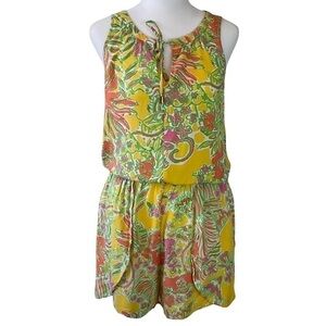 🎉 Sale LILLY Pulitzer for Target Floral Rayon Romper